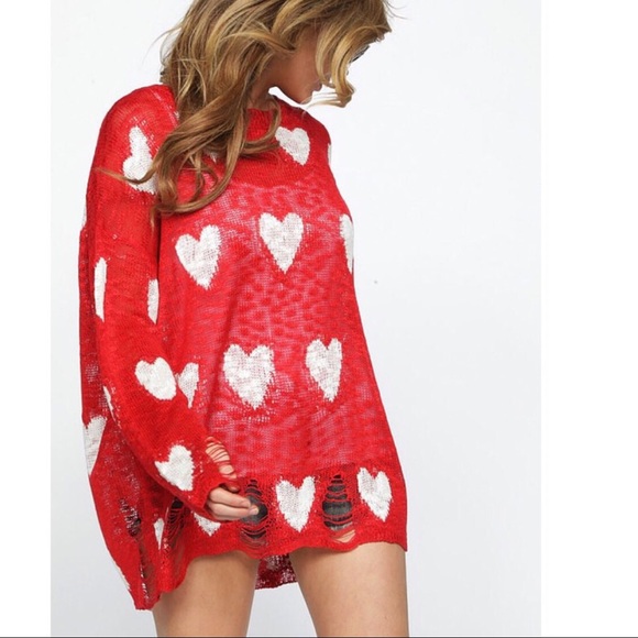 1 LEFT‼️ Tear’n up my ♥️ Distressed Sweater - Picture 8 of 8